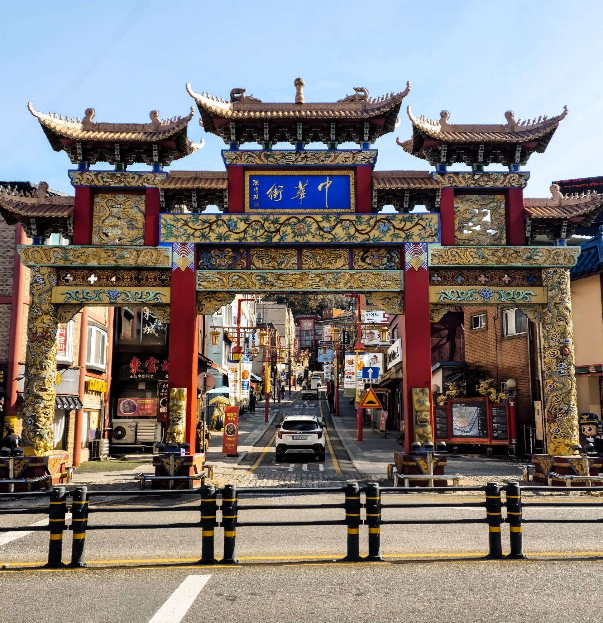 인천 차이나타운의 거리 풍경
